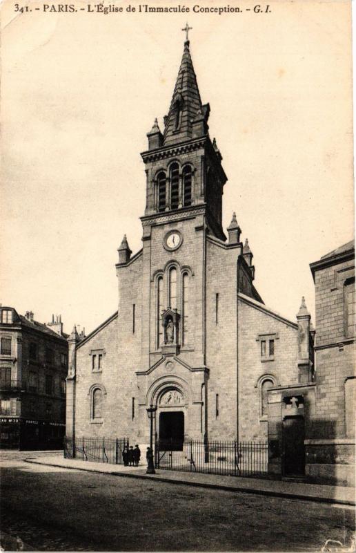 Carte postale ancienne Paris 12e-Eglise de l'Immaculée Conception à Paris 12e