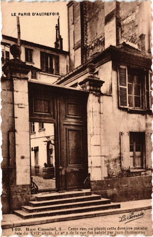 Carte postale ancienne Rue Cassini à Paris 14e