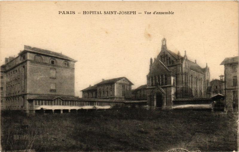Carte postale ancienne Hôpital Saint-Joseph - Vue d'ensemble à Paris 14e