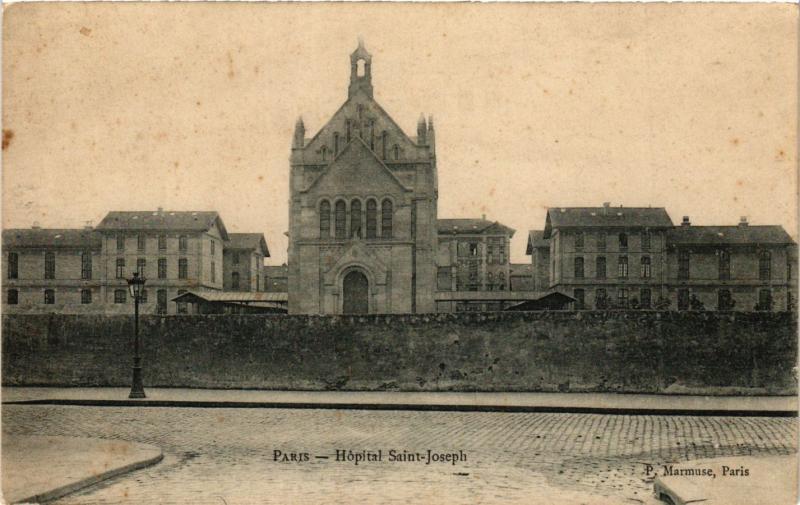 Carte postale ancienne Hôpital Saint-Joseph à Paris 14e