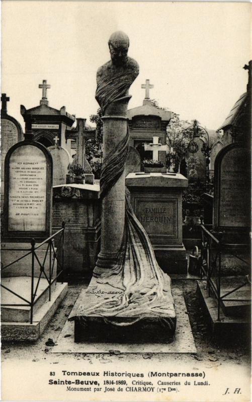 Carte postale ancienne Cimetière du Montparnasse - Sainte-Beuve à Paris 14e