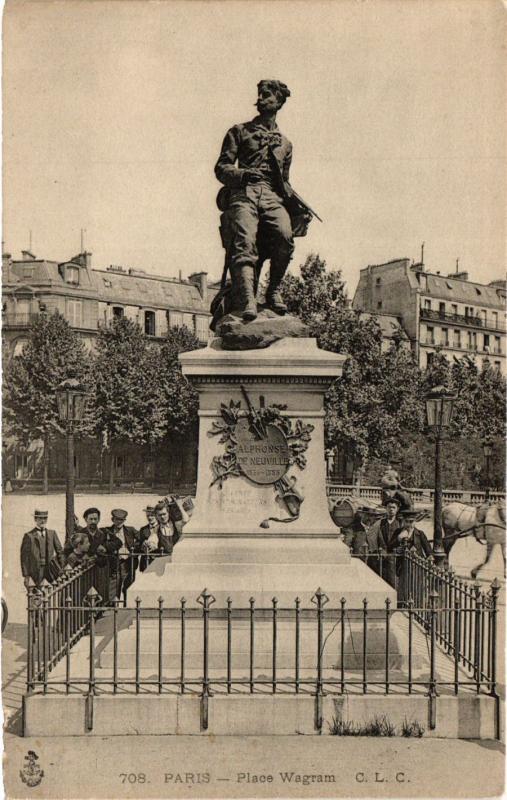 Carte postale ancienne Place Wagram à Paris 17e