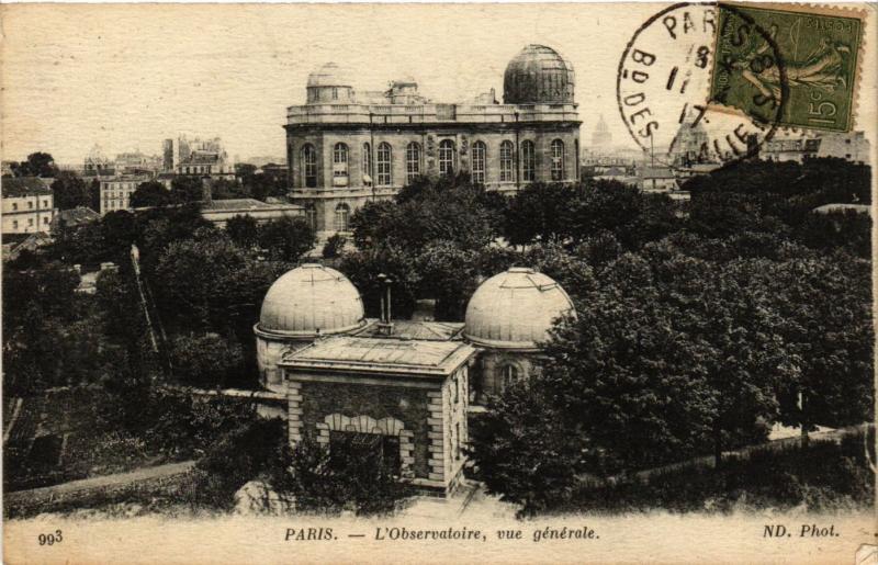 Carte postale ancienne L'Observatoire, vue générale à Paris 14e