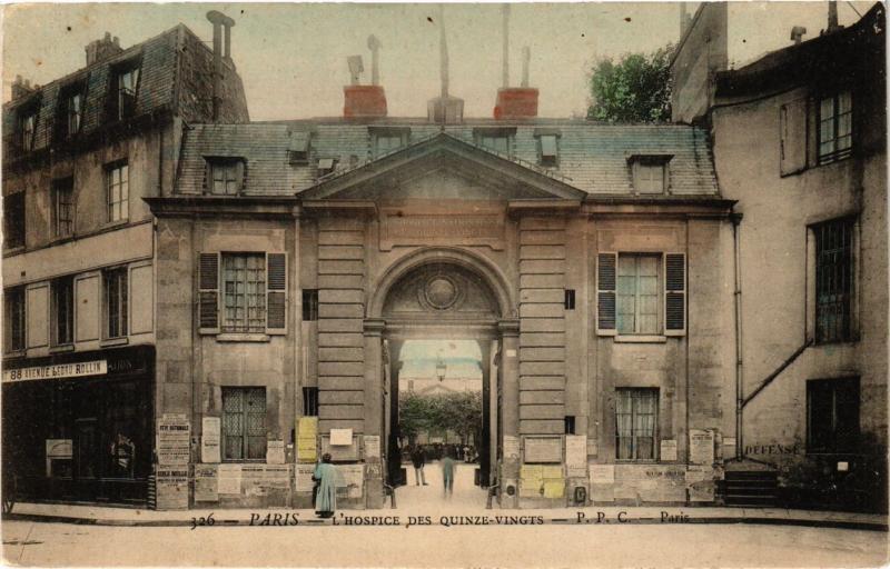 Carte postale ancienne Paris 12e-L'Hospice des Quinze Vingts à Paris 12e