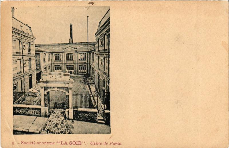 Carte postale ancienne Paris 12e-Société anonyme La Soie-Usine de Paris à Paris 12e