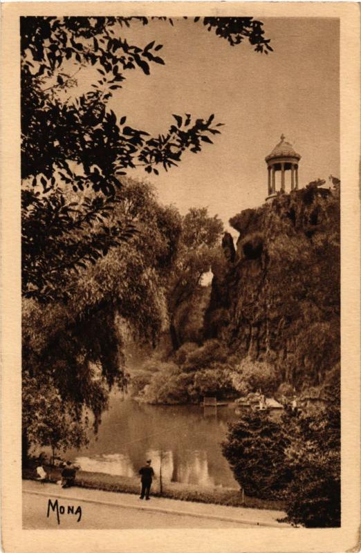 Carte postale ancienne Parc des Buttes-Chaumont à Paris 19e