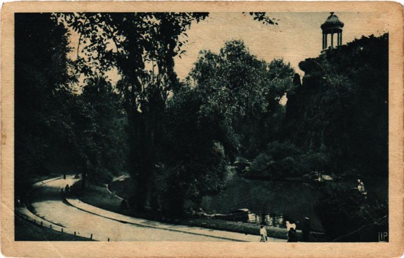 Carte postale ancienne Parc des Buttes-Chaumont à Paris 19e
