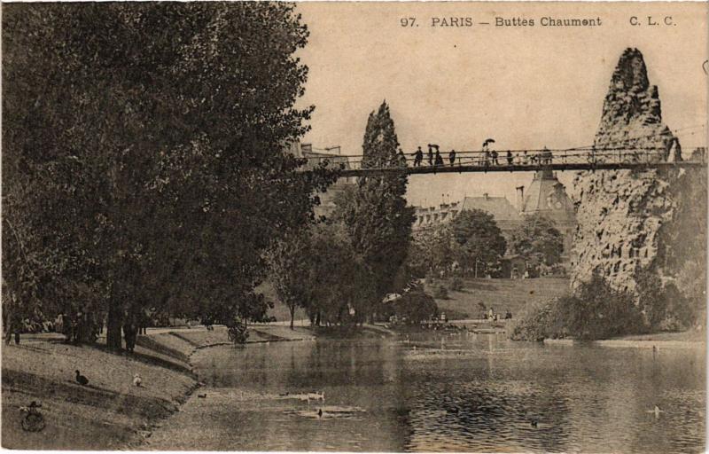 Carte postale ancienne Buttes-Chaumont à Paris 19e
