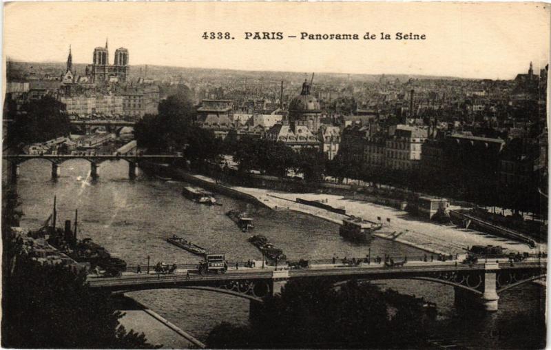 Carte postale ancienne Paris Panorama de la Seine