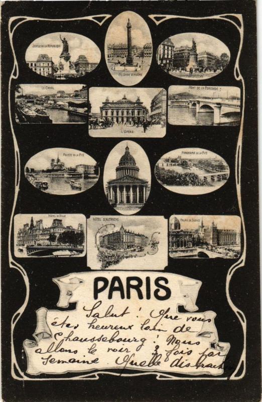 Carte postale ancienne Paris