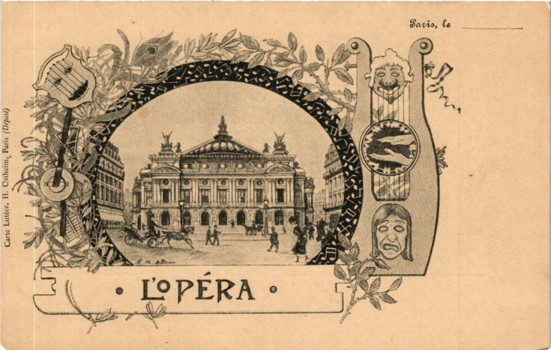 Carte postale ancienne Paris (9e) - l'Opéra à Paris 9e