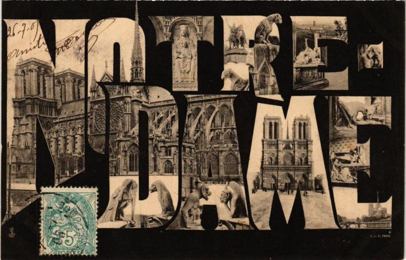 Carte postale ancienne Paris (4e) - Notre-Dame à Paris 4e