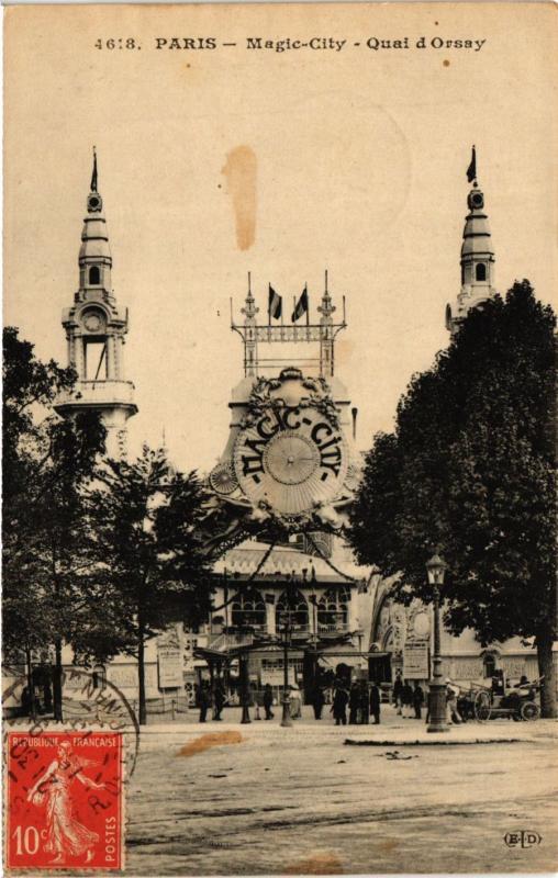 Carte postale ancienne Paris -Magic City-Quai d'Orsay à Paris 7e