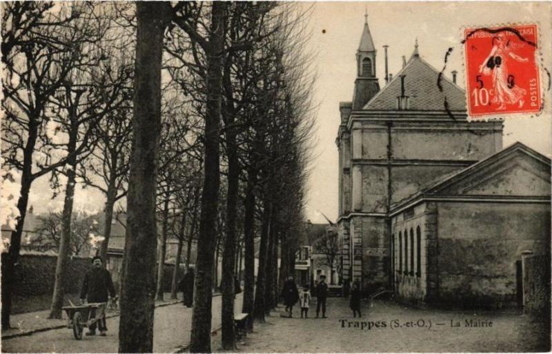 Carte postale ancienne Trappes - La Mairie à Trappes