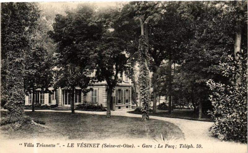 Carte postale ancienne Vesinet - Gare