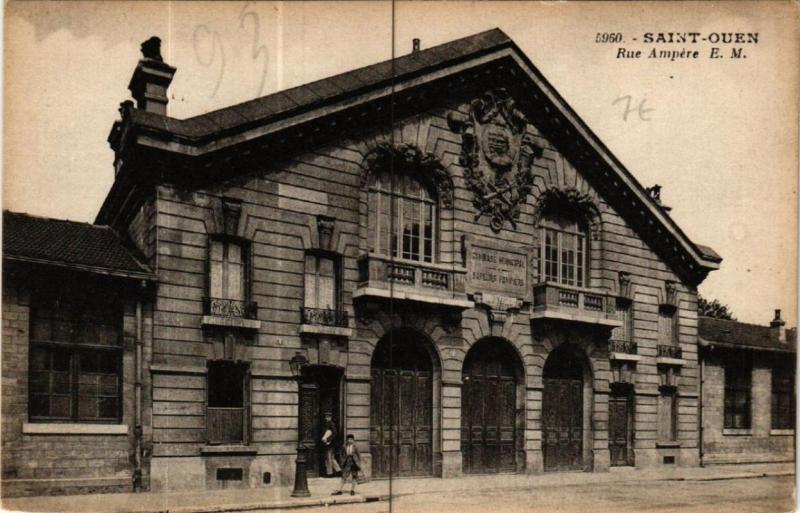 Carte postale ancienne Saint-Ouen Rue Ampere