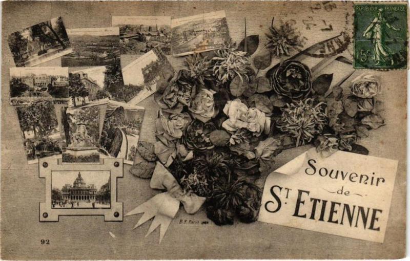 Carte postale ancienne Souvenir de Saint-Etienne