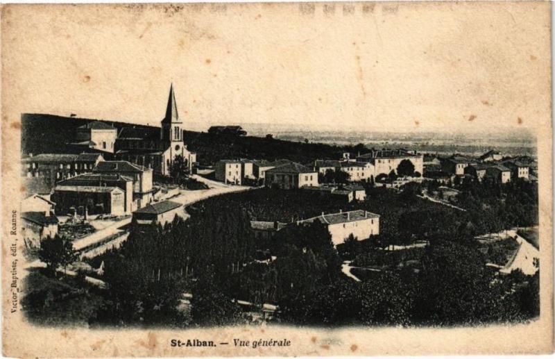 Carte postale ancienne Saint-Alban-Vue générale