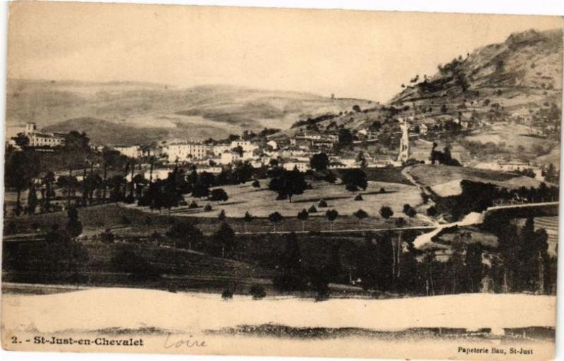 Carte postale ancienne Saint-Just-en-Chevalet à Saint-Just-en-Chevalet