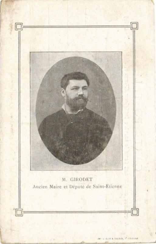 Carte postale ancienne Ancien Maire et Député de Saint-Etienne