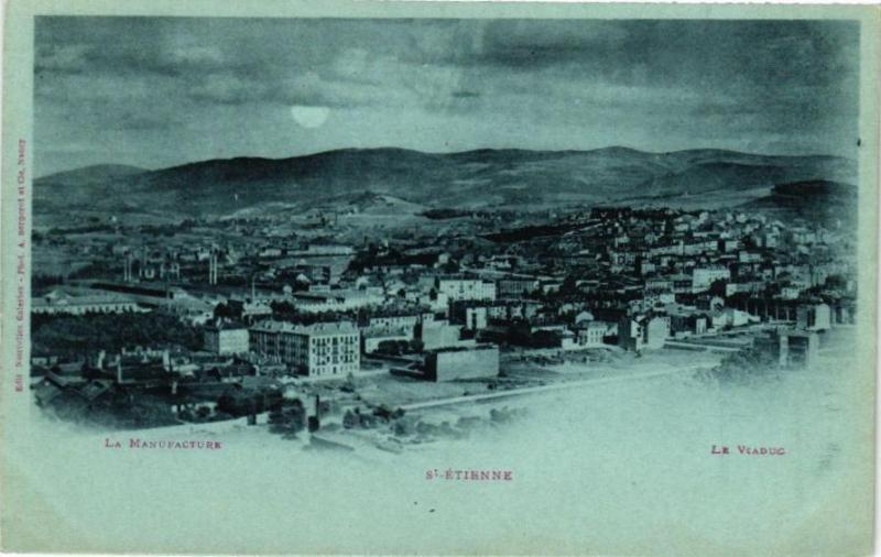 Carte postale ancienne La Manufacture - Saint-Etienne - Le Viaduc