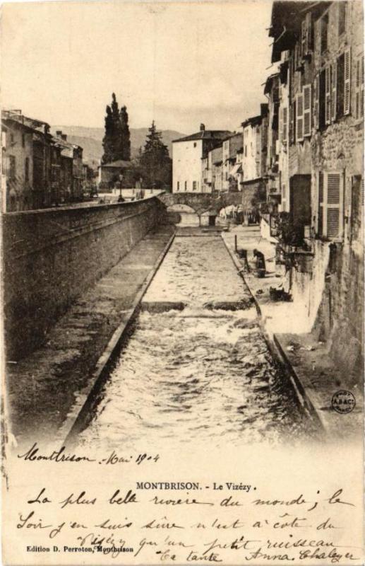 Carte postale ancienne Montbrison - Le Vizézy à Montbrison