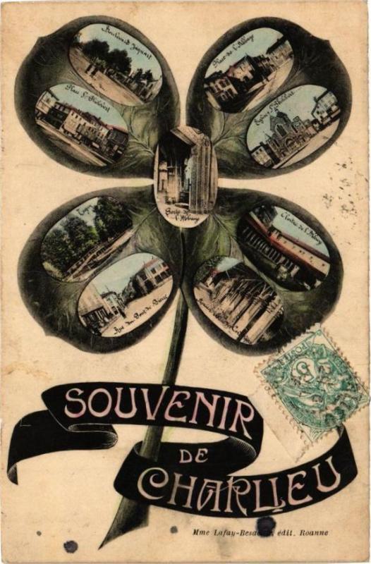 Carte postale ancienne Souvenir de Charlieu à Charlieu