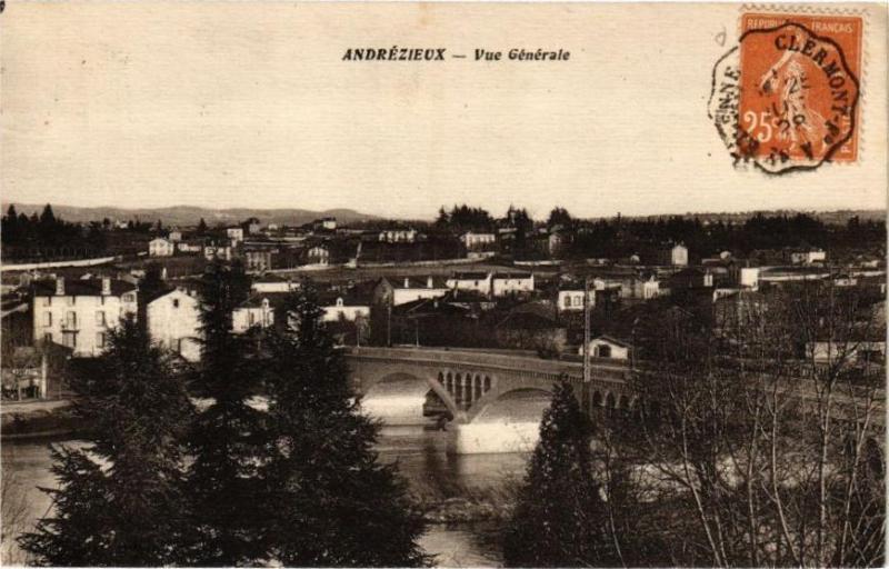 Carte postale ancienne Andrezieux - Vue Générale