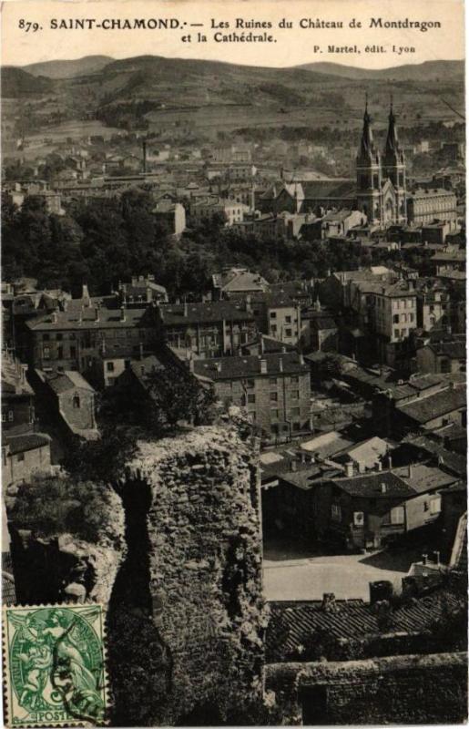 Carte postale ancienne Saint-Chamond - Vue panoramique à Saint-Chamond