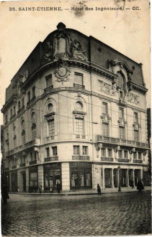 Carte postale ancienne Saint-Etienne - Hotel des Ingénieurs à Saint-Étienne