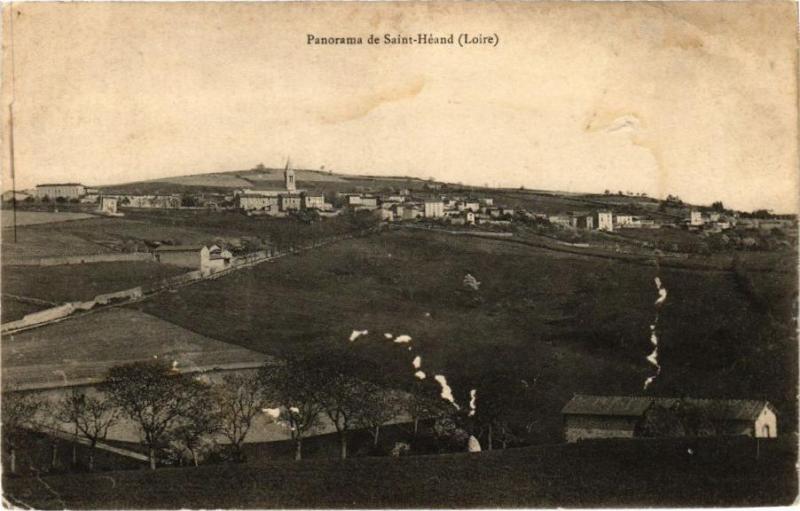 Carte postale ancienne Panorama de Saint-Heand
