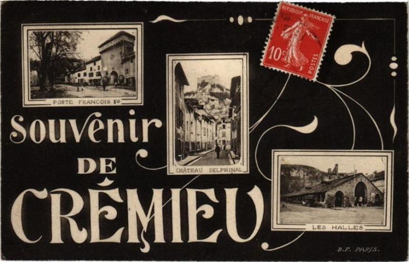 Carte postale ancienne Souvenir de Cremieu