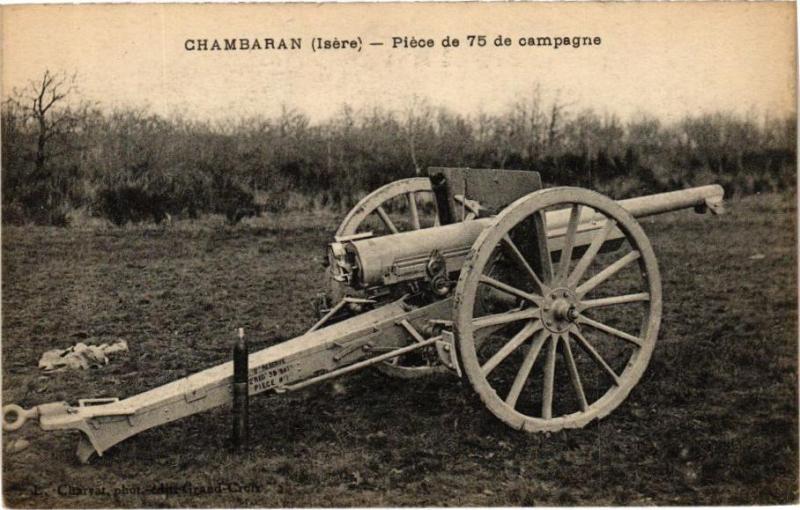 Carte postale ancienne Chambaran - Piece de 75 de campagne