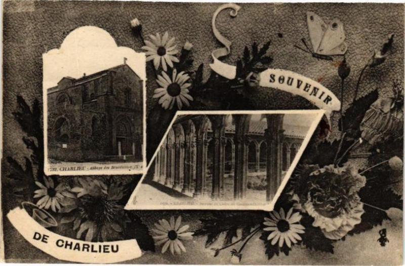 Carte postale ancienne Souvenir de Charlieu