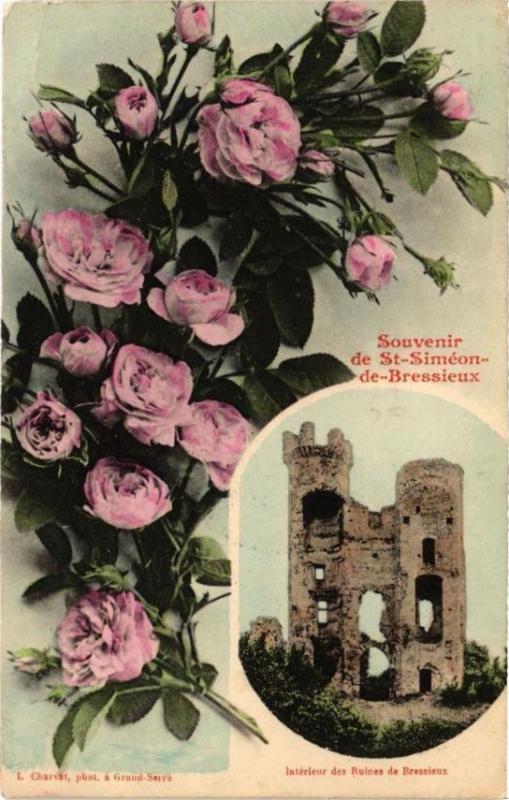 Carte postale ancienne Souvenir de Saint-Simeon-de-Bressieux à Bressieux