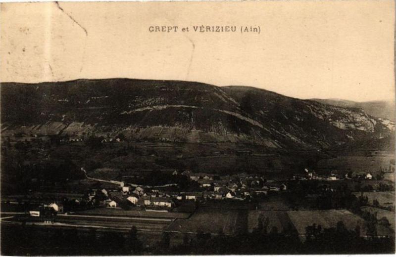 Carte postale ancienne Crept et Vérizieu à Izieu