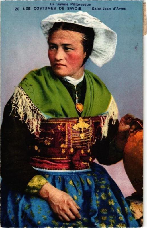 Carte postale ancienne La Savoie Pitt. Les Costumes de Savoie - Saint-Jean d'Arves à Saint-Jean-d'Arves