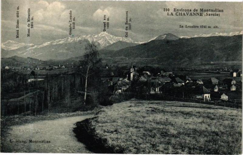 Carte postale ancienne Env. de Montmelian La Chavanne à La Chavanne