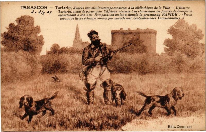 Carte postale ancienne Tarascon-Tartarin à Tarascon