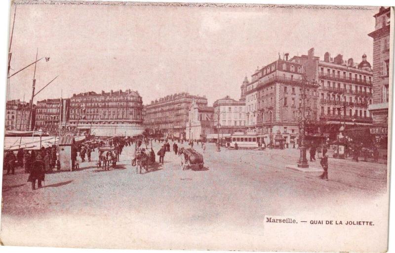 Carte postale ancienne Marseille-Quai de la Joliette à Marseille