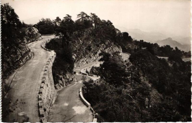 Carte postale ancienne Peira-Cava - Les Lacets