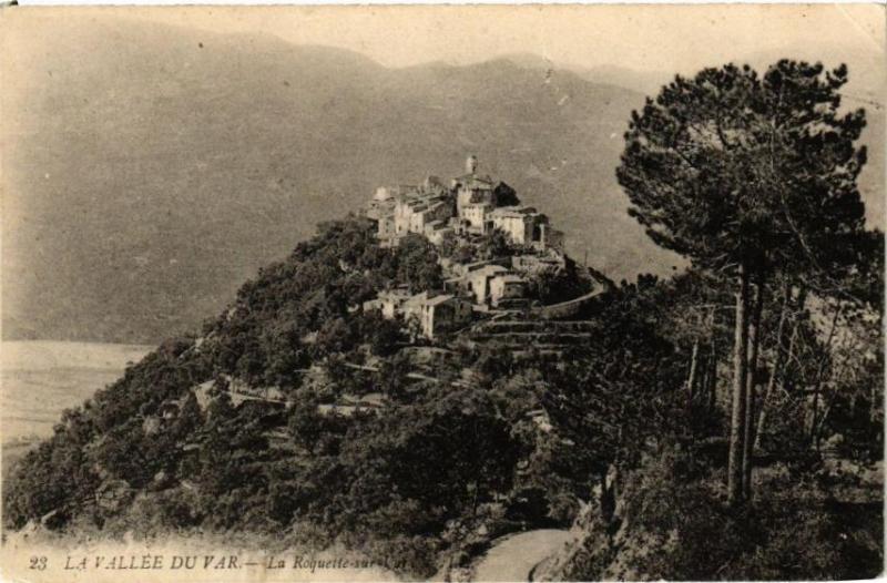 Carte postale ancienne La Vallée du Var - La Roquette-sur-Var à La Roquette-sur-Var