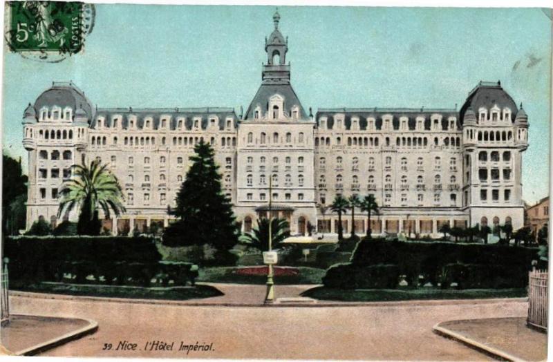 Carte postale ancienne Ed. Aqua 39 Nice Hotel Imperial