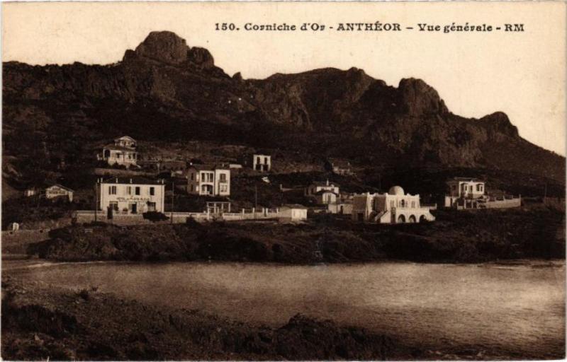 Carte postale ancienne Corniche d'Or - Anthéor - Vue générale