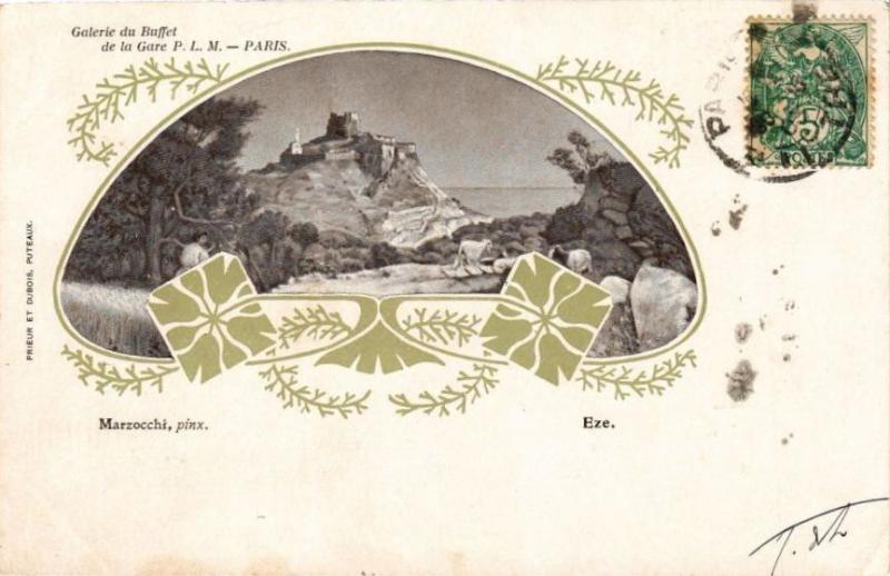Carte postale ancienne Galerie du Buffet de la Gare - Paris