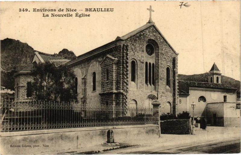 Carte postale ancienne Beaulieu La Nouvelle Eglise
