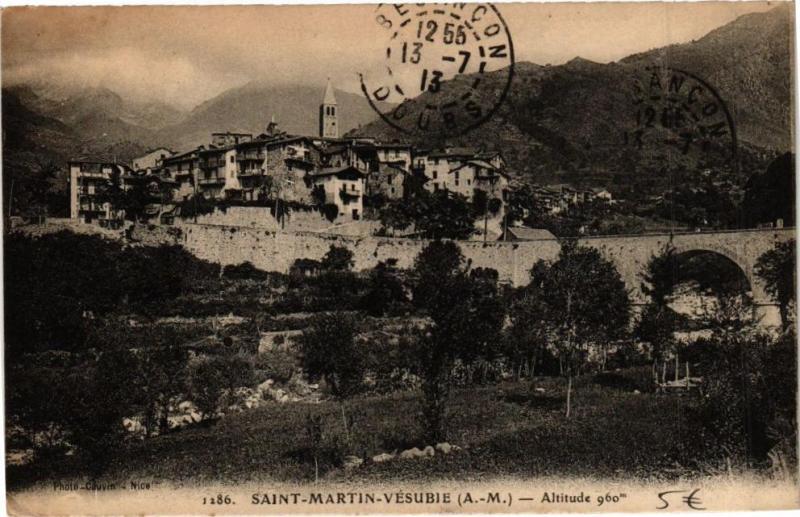 Carte postale ancienne Saint-Martin-Vesubie Altitude