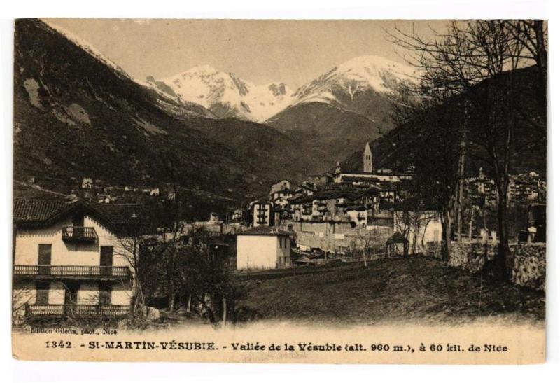 Carte postale ancienne Saint-Martin-Vesubie - Vallée de la Vesubie à Saint-Martin-Vésubie