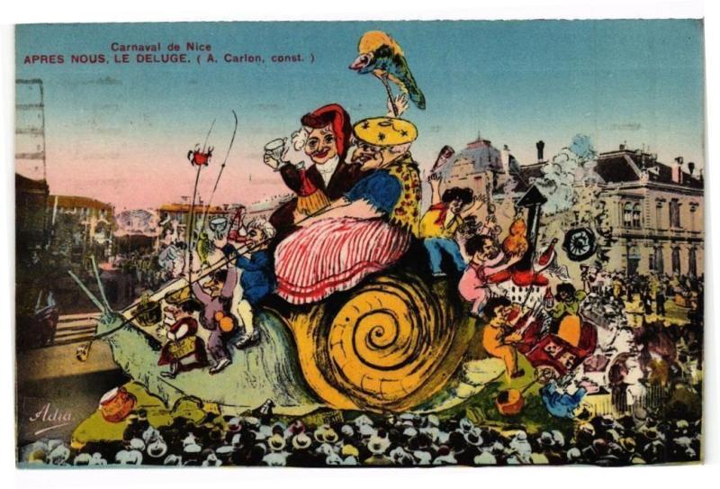 Carte postale ancienne Apres nous le deluge