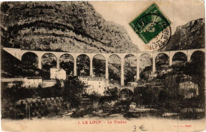 Carte postale ancienne Le Loup-Le Viaduc
